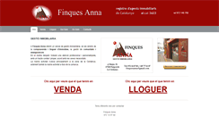 Desktop Screenshot of finquesanna.com